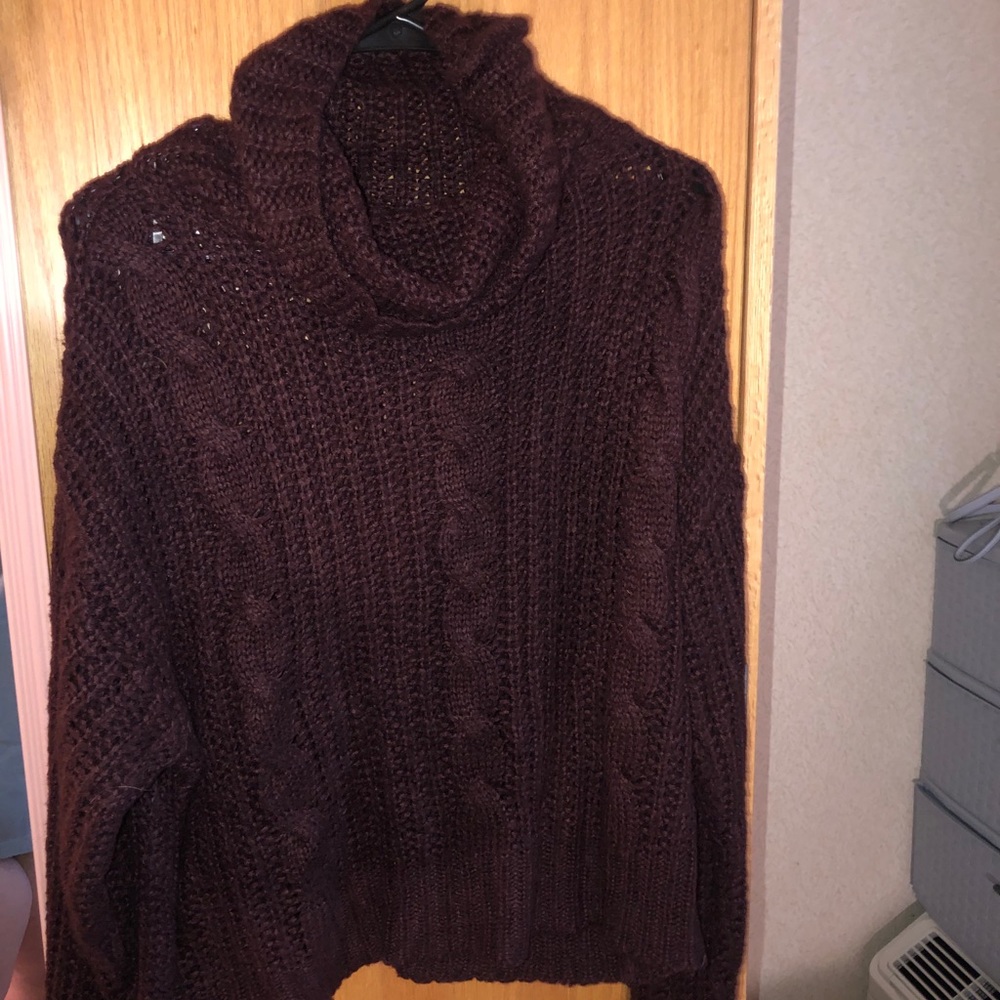 Maroon Knit Sweater